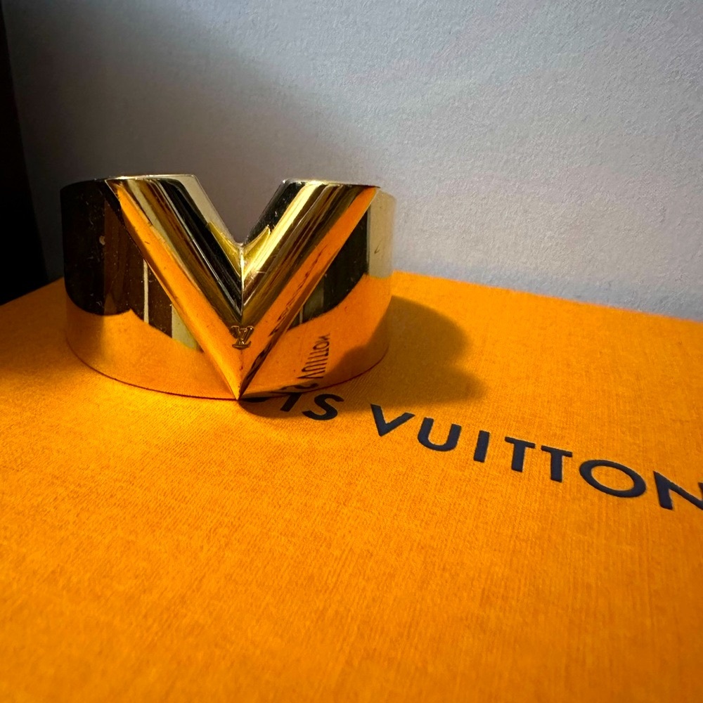 Louis Vuitton Gold Cuff Bracelet - Picture 2 of 3